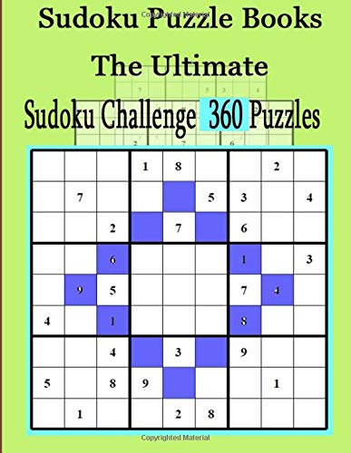 Cropswap.co.nz Sudoku Puzzle Books The Ultimate Sudoku Challenge 360 Puzzles: Sudoku Large Print Puzzle Book For Adults: 360 Easy Puzzles Image