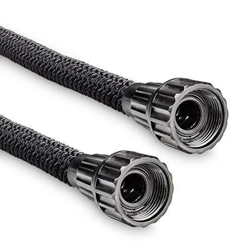 Flexibler Gartenschlauch 30m schwarz – Testurteil SEHR GUT – Black Edition flexiSchlauch Sondermodell von tillvex mit verstärktem Gewebe – inkl. Zubehör – Dehnbarer Wasserschlauch – leicht & robust - 4