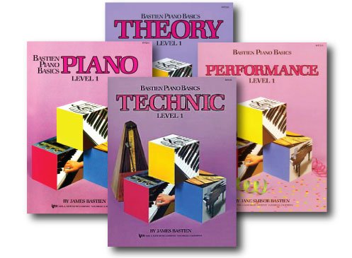 Bastien Piano Basics Level 1 – Lernen, zu spielen vier Book Set – Beinhaltet Level 1 Klavier, Theorie, Technik, und Leistung Bücher