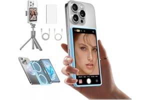 Shimbol CP5 Lite Phone Vlog Selfie Screen 1080P 5 inch Full HD Rear Camera Monitor 2.4G 5G Video Transmission 50 Meters for Live Streaming,TikTok,Compatible with iPhone (White Case)