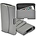 Price comparison product image Aventus (Grey) Sony Xperia XA1 (2017) Case High Quality Faux Leather Horizontal Executive Pouch Holster Belt Clip Cover Case
