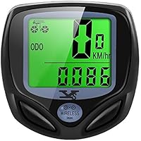 Contachilometri Bici Senza Fili,YS Computer di bicicletta,Impermeabile bici computer per Tachimetro Bici Wireless Ciclocomputer con Display Retroilluminato,la Distanza di Tracciamento,Velocit&agrave;