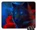 Produktbild Wolf & Red Roses Mouse Pad, Mousepad (Dogs Mouse Pad) by Rock Bull