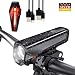 Produktbild Degbit LED Fahrradlicht Set, StVZO Zugelassen USB Wiederaufladbare LED Fahrradbeleuchtung Set, Fahrradlampe Set inkl, LED Frontlichter Rücklicht, 2600mAh Akku USB Aufladbare Fahrradlichter