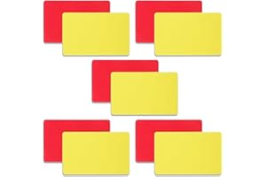 Tovbmup Schiedsrichter Rote Und Gelbe Karten,10 Stück Fußball-Schiedsrichter-Karte, Disziplinarkarten,Schiedsrichterkarten Für Fußballspiele,Schiedsrichter-Tool für Fußballspiele für den Wettbewerb