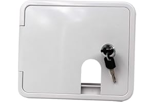 Shiwaki Couvercle Carré De Trappe De Câble d'alimentation électrique en Plastique ABS avec Clés De Verrouillage