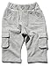 M&Co Baby Boys Cotton Casual Comfortable Elasticated Waist Pocket Detail Cargo Jogger Bottoms Grey Marl 9/12 Mnths