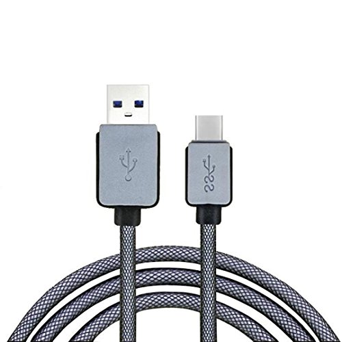 SODIAL (R) 3m USB-C USB 3.1 Typ C maennlich Daten-Ladekabel fuer 2 Zwei OnePlus 2015 (Schwarz) - 3