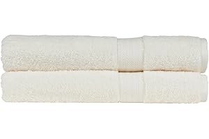 Christy Renaissance 2 Bath Sheets Set | Parchment Off-White | 100% Egyptian Cotton Pile | Luxuriously Soft and Super Absorbent | 675 GSM | Extra Large Bath Towels