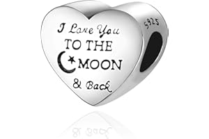 BIZK Damen Urlaub Charm Anhänger für Armband 925 Sterling Silber Charm Bead Pendant für Europäische Armbänder und Halsketten