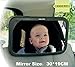 Produktbild Kindersets Baby-Rücksitzspiegel, verstellbare Riemen mit Neigungsfunktion Freie Sicht auf das Kind im rückwärtigen Autositz Sicher und 100% bruchsicher, 360 ° -Rotation, 30x19 cm