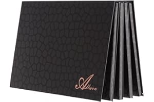 ‎ALLWON Allwon 4-Schicht Buch geformte magnetische Palette Große leere Make-up Palette Aufbewahrungsbox für Lidschatten Lippenstift Blush Pulver (schwarz)