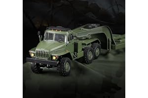 s-idee® B36-3 Tieflader mit Anhänger 1/16 6WD 2.4G RC Truck mit Beleuchtung ferngesteuert