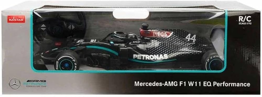 Rastar 1:12 Uzaktan Kumandalı Araba Mercedes Amg F1 W11 EQ Performance 2.4 Ghz Siyah