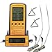 Produktbild Patzbuch BBQ Digital Thermometer, kabellose Fernbedienung, Digitales Kochen Fleisch Thermometer Smoker Thermometer mit Doppelsonde für Grill BBQ Thermometer Monitoren Empfänger