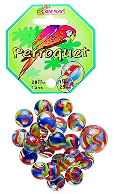 Kim'Play - Jeux d'été - 20 Billes + 1 Calot Perroquet