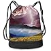 Produktbild GHNYK Sky with Electrical Storm Rays Picnic Drawstring Bag Backpack Bundle Backpack