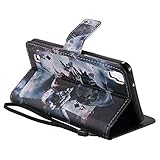 Feeltech LG X Power Hülle PU-Leder und Brieftasche Bunte Muster Fall mit Magnetverschluss, Hybrid-Kickstand mit Stand-Funktion, schlagen Sie schützende weiche TPU Stoßstangenabdeckung und Kreditkartenhalter für LG X Power Handgelenk Bügel-Buch-Art-Geldbeutel-Tasche mit 2 In 1 Berühren Sie Stift - Schürhaken - 