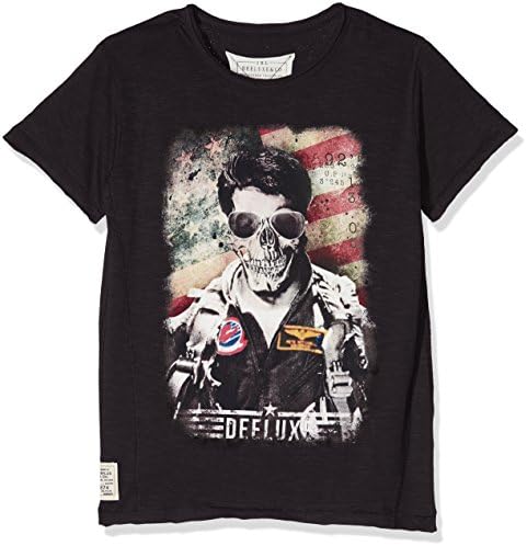 Deeluxe Boy's Maverick T-Shirt, Gris (Charcoal), 10 Years