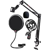 Lastvoice Nb39PSMX Mikrofon Standı Shock Mount Pop Filter S&uuml;nger Seti