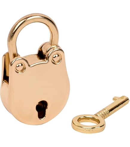JJUNW 2 Stks Kleine Hart Sloten met Sleutel, Bronzen Antieke Hangsloten voor Sieraden Doos, Dagboek, Locker