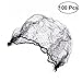 Produktbild Frcolor 100pcs Haarnetz Knotennetz Dutt Netz Unsichtbar (Rough Edge Schwarz 50)