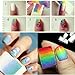 JACKY 12Pc Nail Art Sponges DIY Tool Stamping Polish Template Transfer Manicure Nail Art