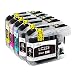 Produktbild LxTek 5 Druckerpatronen Kompatibel für Brother LC223 LC223XL für Brother DCP J4120DW J562DW MFC J4420DW J4620DW J4625DW J480DW J5320DW J5620DW J5625DW J5720DW J680DW J880DW