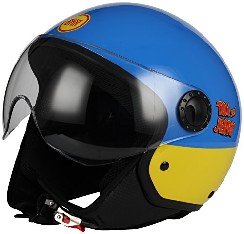 BHR BHR 17780 Casco Demi-Jet One 801, Tom and Jerry, Tamaño XL (60 
