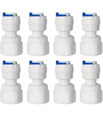 HJGarden 4pcs 3/8" To 3/4" Female Thread Quick Connector Reverse Osmosis RO Water