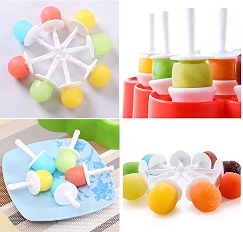 Joyoldelf mini Ice Pop Maker,Silikon Ice Lolly Moulds mit Bonus 3 Silikon Eis Lutscher Formen – Machen Sie gesunde Ernährung für Ihre Kinder - 6