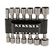 Magicdeal 14x Power Nut Driver Drill Bit SAE Metric Socket Wrench Screw 1/4