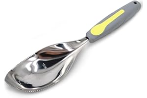 Jardineer Multi-Use Hand Garden Trowel, Stainless Steel Soil Scoops, All-in-One Hand Shovel with Sharp Point and Serrated Edge for Digging, Planting, Transplanting, Removing Weeds