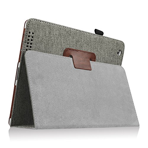 Fintie iPad 2 / 3 / 4 Hülle Case – Folio Slim Fit Kunstleder Schutzhülle Cover Tasche Etui mit Auto Schlaf / Wach Funktion für Apple iPad 2 / iPad 3 / iPad 4, Denim grau - 6