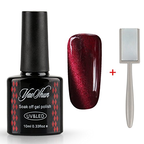 Y&S Gel Nail Polish Magnetic 3D Cat Eye Varnish UV LED Gel Polish Nail Art + Free Magnet Stick 10ML #65