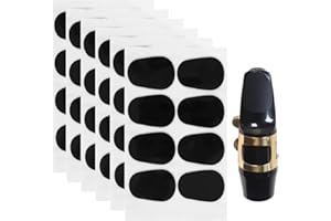 TQPUWT Coussin Embouchure 0.8 mm Patchs, 48 Pièces Coussinets pour Bec de Saxophone Alto, Coussin Embouchure Saxophone Patchs d'Embouchure Patch Bec Saxophone Alto, pour Saxophones et clarinettes