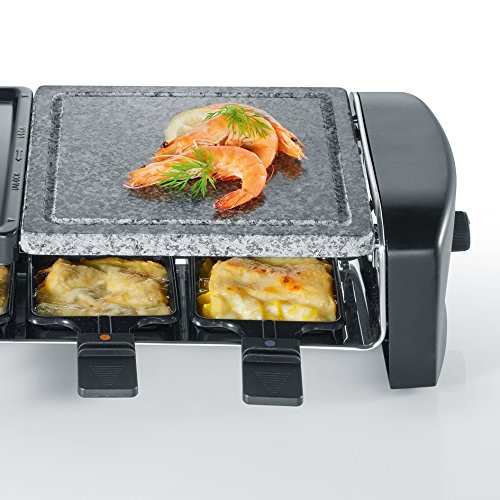 Severin RG 9640 Raclette-Grill mit Naturgrillstein, schwarz - 4