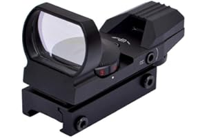 LEJUNJIE Mirino a Punto Rosso Tattico con 4 Marcature, Adatto per Montaggio su Guida Picatinny Weaver 20 / 22mm