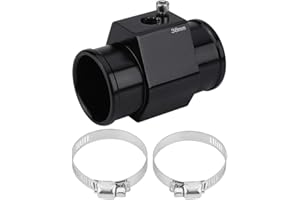 Yctze para manguito radiador adaptador sensor temperatura 38mm Tubo de unión de temperatura del agua, adaptador de medidor de sensor de manguera de temperatura de agua de temperatura universal del a