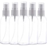 Makrobay Sprey Başlıklı 100 ml Boş Pet Şişe 5 Adet Sağlam Sert Plastik