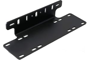 PICAA Staffa per targa, 15 pollici staffa di montaggio per targa, supporto per telaio targa in lega di alluminio Supporto per paraurti Bull Bar Staffa per lampada a LED