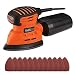 Produktbild Multischleifer inkl.12 x Schleifpapiere, Staubfangbox, Tacklife Dreieckschleifer 130W Deltaschleifer 12000RPM, 3M Stromkabe, Schwingkreis Ø2mm, Schleiffläche 140*140*80mm, Staubsammlung System/PMS01A