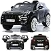 Produktbild Porsche Macan Turbo viele LED Effekte Soft Start Kinderauto Kinderfahrzeug Kinder Elektroauto Schwarz
