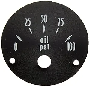 Aurora Instruments 62755 American Classic Series Black Oil Pressure Face