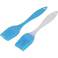 Arnech Pastry Brush, 2Pcs Silicone Cooking Baking Brush Set, Kitchen Heat Resistant Grill Brushes for BBQ,Basting,Pastry, Coo