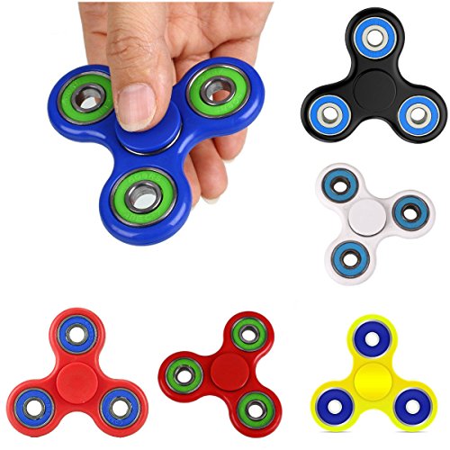 V-VAPE Finger Spinner Fidget Hand Spinner Toy,Stress Reducer Ultra Durable High Speed Ceramic Bearing Fidget Finger Toy Can Continue to Rotate for 1-2 minutes - Perfect for ADD / ADHD / Anxiety / Autism And Stress Relief Adult Children,Office Desk Gadget (WHITE BLUE) V-VAPE Finger Spinner Fidget Hand Spinner Toy,Stress Reducer Ultra Durable High Speed Ceramic Bearing Fidget Finger Toy Can Continue to Rotate for 1-2 minutes - Perfect for ADD / ADHD / Anxiety / Autism And Stress Relief Adult Children,Office Desk Gadget (WHITE BLUE)
