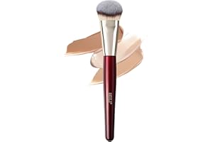 BEILI Brocha de base angular, multitarea, para maquillaje líquido, colorete y bronceador, herramienta de maquillaje facial en ángulo