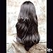 Stunning XXX Long Wavy Dark Coffee Brown Ladies Wigs Skin top BANGS Wig UK