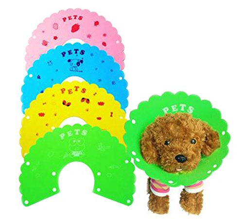 Crasy-Shop-Plastic-Soft-Breathable-Pet-Dog-Cone-Recovery-Collar-Wound-Proctection-for-Puppies-Dogs-Cats-Random-Color-1PC