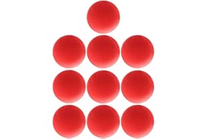 GUODUN 10 spugnette circolari grandi per primo piano, magiche illusioni, trucchi magici, per dita e spugnette magiche, colore rosso (3,5 cm)